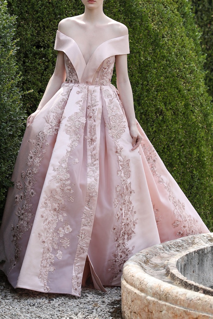 Pink blossom maxi dress